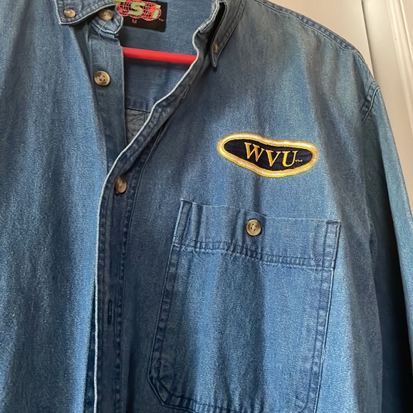 WVU Demin Long sleeve button down shirt - Picture 2 of 2